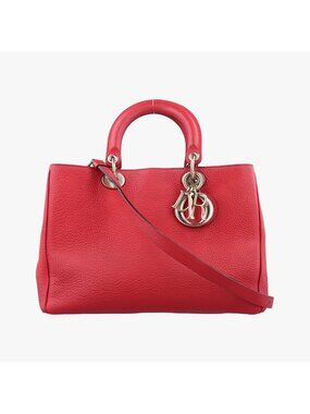 Dior Diorissimo Red Leather